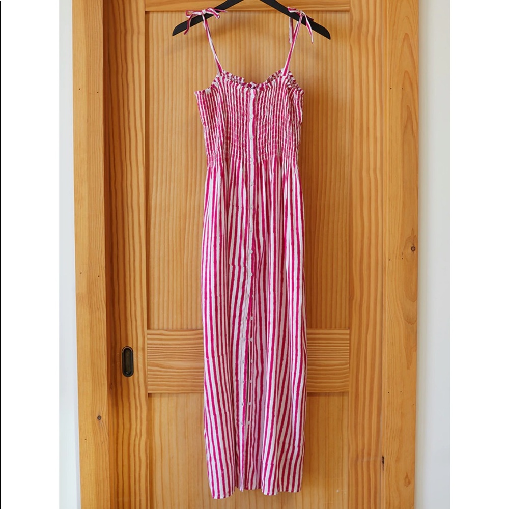 Emerson fry Santiago dress pink stripe medium - Picture 5 of 5